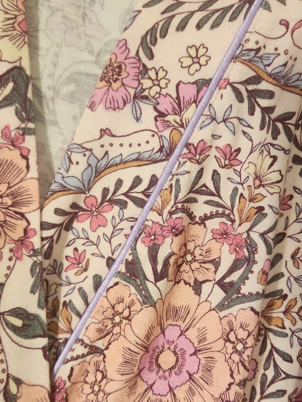 Johnny Was Pink Floral Robe size Large - Picture 4 of 8
